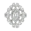 Marquise Cluster Diamond Ring