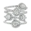 Multi Strand Halo Ring