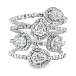 Multi Strand Halo Ring