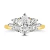 Pear Diamond Cluster Ring