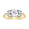 Round Diamond Cluster Ring