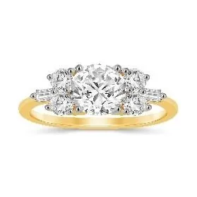 Round Diamond Cluster Ring