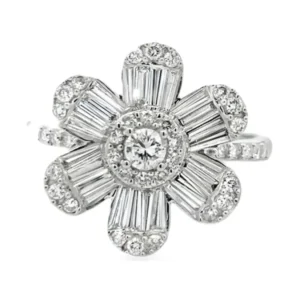 Diamond Flower Fashion Ring