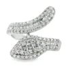 Baguette Diamond Snake Ring