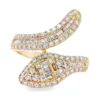 Baguette Diamond Bypass Ring