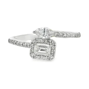 Bypass Diamond Halo Ring