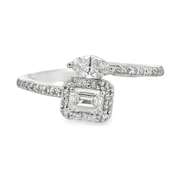 Bypass Diamond Halo Ring
