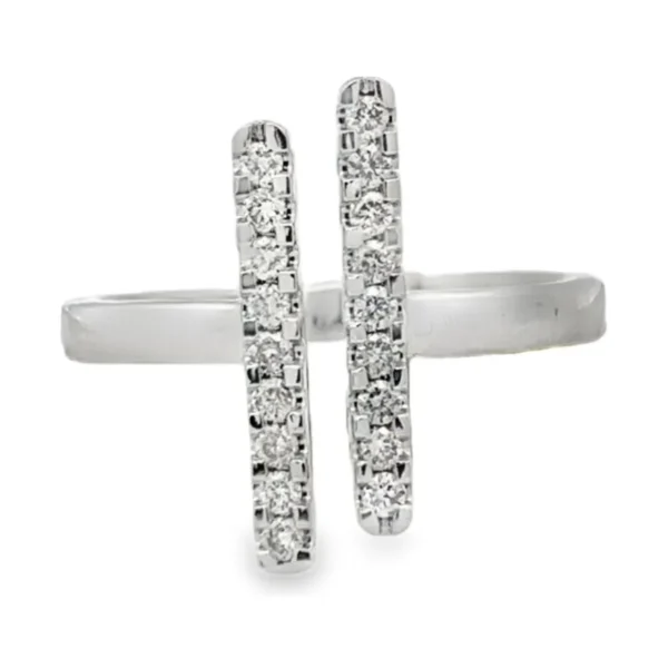 Parallel Bar Diamond Ring
