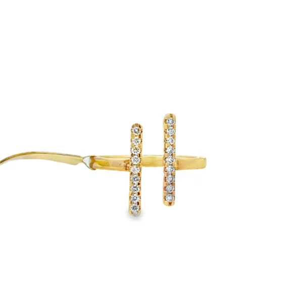 Double Bar Diamond Ring