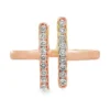 Double Bar Diamond Ring