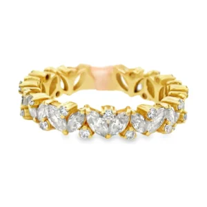 Marquise Diamond Band Ring