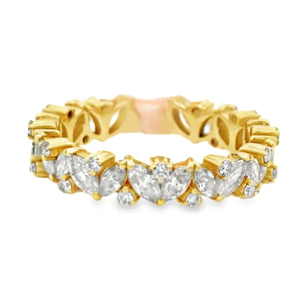 Marquise Diamond Band Ring