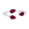 Pear Ruby Bypass Ring