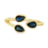 Pear Sapphire Bypass Ring
