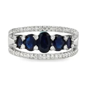 Oval Sapphire Diamond Ring