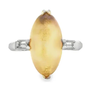 Marquise Oval Gemstone Ring