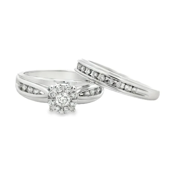 Diamond Cluster Bridal Ring