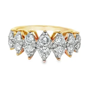 Marquise Diamond Cluster Ring