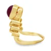Cabochon Diamond Crown Ring
