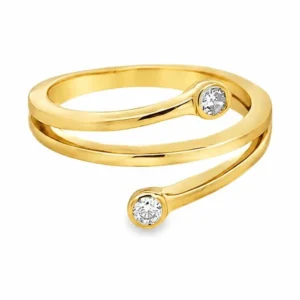 Bypass Diamond Ring