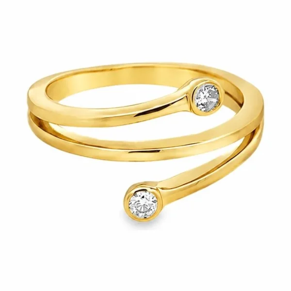 Bypass Diamond Ring