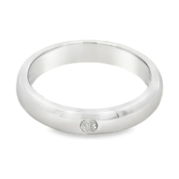 Flush Set Diamond Ring