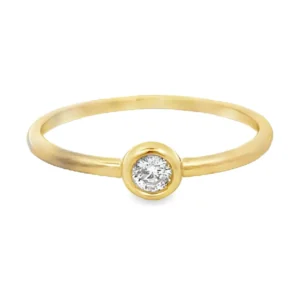 Bezel Solitaire Diamond Ring