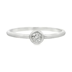 Bezel Solitaire Diamond Ring