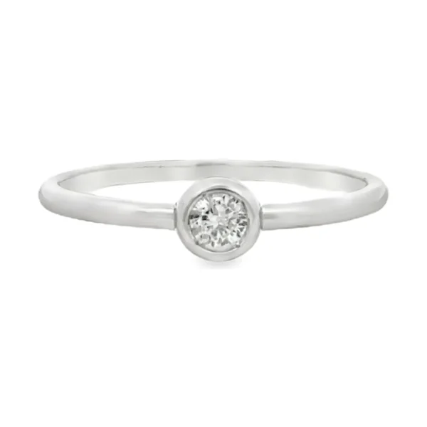 Bezel Solitaire Diamond Ring