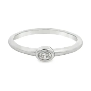 Bezel Set Diamond Band