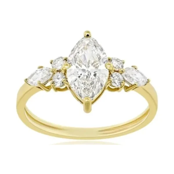 Marquise Lab-Grown Diamond Ring