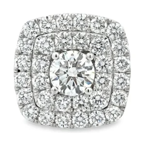 Double Halo Diamond Ring