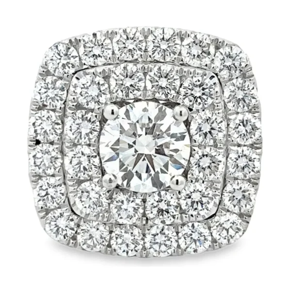 Double Halo Diamond Ring