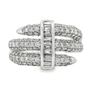 Baguette Diamond Multi Band Ring