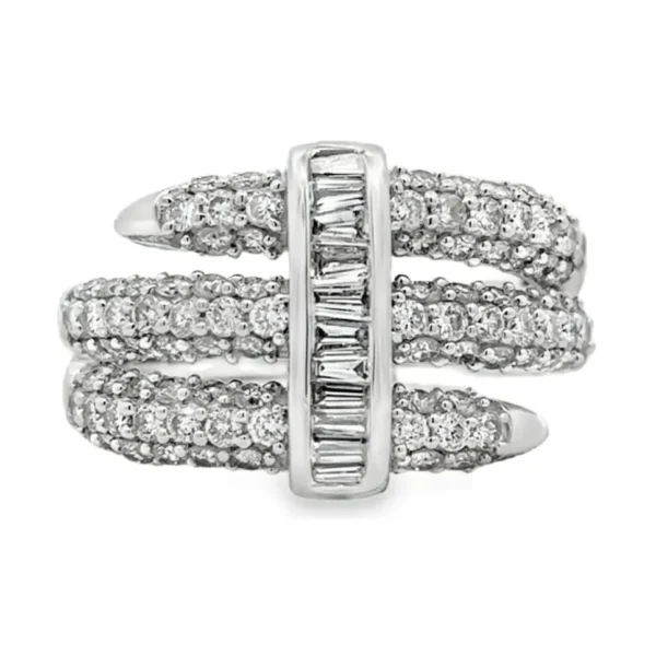 Baguette Diamond Multi Band Ring