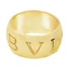 Engraved Wide Band Ring