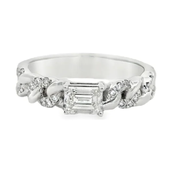 Emerald Cut Diamond Ring
