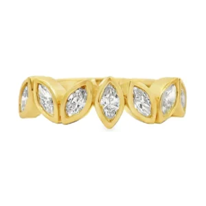 Marquise Diamond Bezel Ring