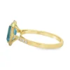 Blue Topaz Halo Ring