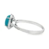 Turquoise Halo Diamond Ring