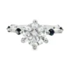 Round Diamond Sapphire Ring