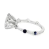 Round Diamond Sapphire Ring
