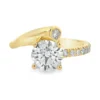 Bypass Diamond Engagement Ring