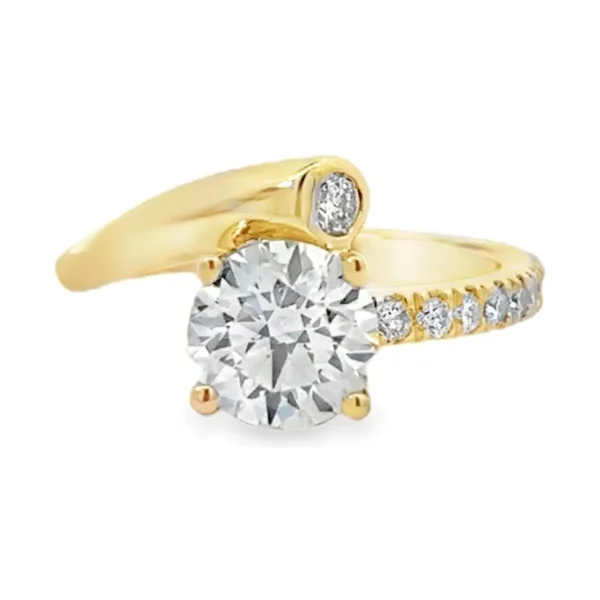 Bypass Diamond Engagement Ring