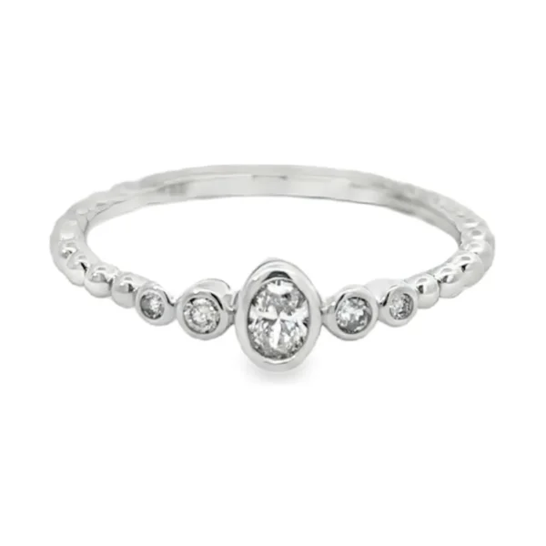 Bezel Diamond Band Ring