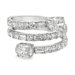 Coil Multi Stone Ring