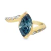 Marquise Diamond Bypass Ring