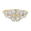 Floral Pear Diamond Ring