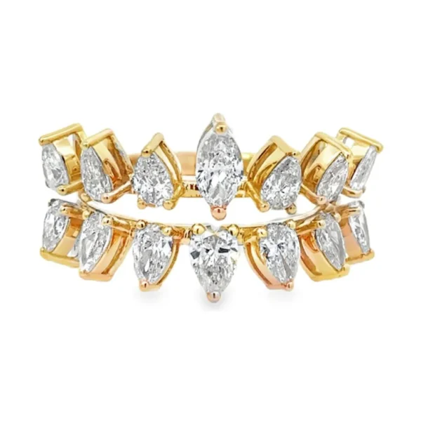 Cluster Diamond Band Ring