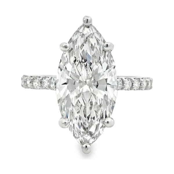 Marquise Diamond Solitaire Ring